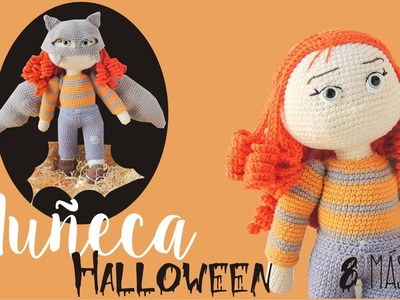 8º Clase: Cómo tejer esta muñeca de Halloween (amigurumi) al crochet - Máscara