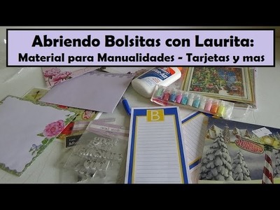 Abriendo Bolsitas con Laurita: Material para Manualidades-Tarjetas y mas