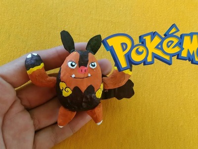 Así se hace a Pignite con material reciclado. Pokémon DIY. Paper Toy.