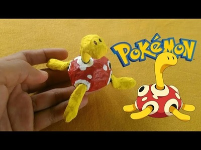 Así se hace a Shuckle con material reciclado. Pokémon DIY. Paper Toy.