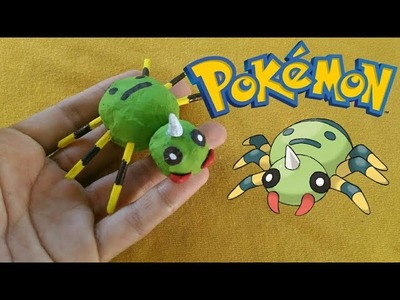 Así se hace a Spinarak con material reciclado. Pokémon DIY. Paper Toy.
