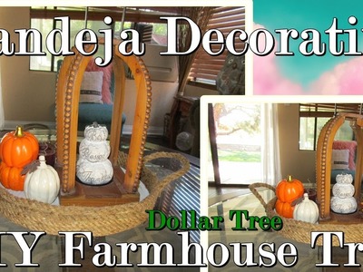 Bandeja decorativa estilo farmhouse. Farmhouse tray DIY