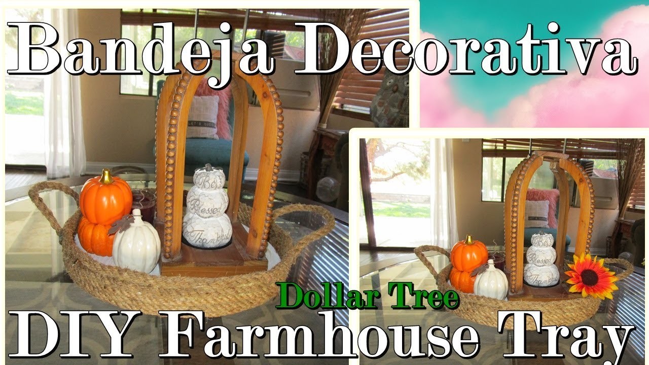 Bandeja decorativa estilo farmhouse. Farmhouse tray DIY