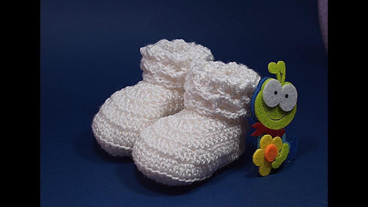 Botitas o peucos a crochet para bebe #crochet #ganchillo