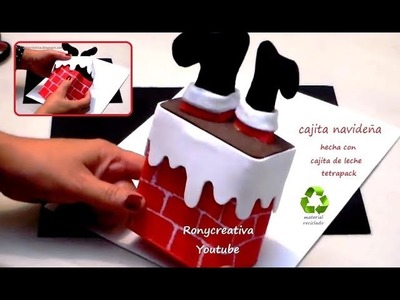 Cajita Navideña hecha con Material Reciclado - Christmas Box DIY