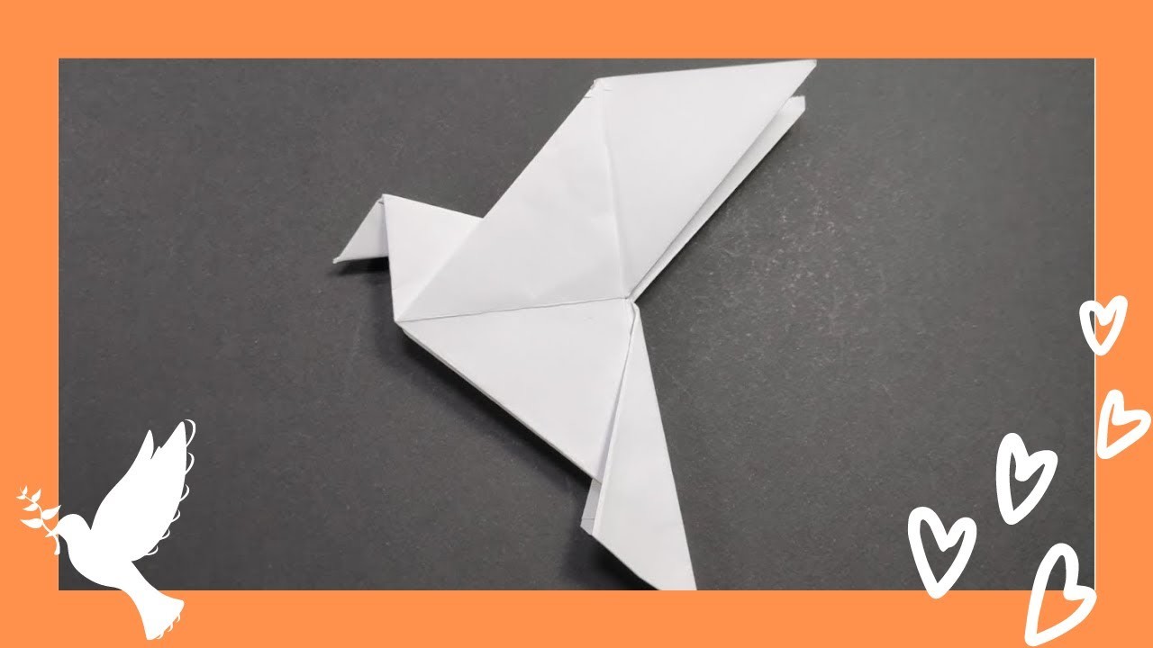 ????️Como hacer la PALOMA DE LA PAZ. Origami.❤️????️