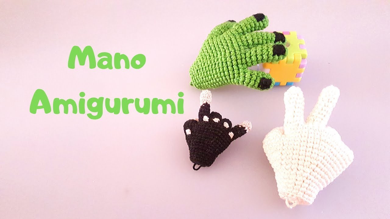 Como tejer una MANO AMIGURUMI a CROCHET PASO A PASO ✌️