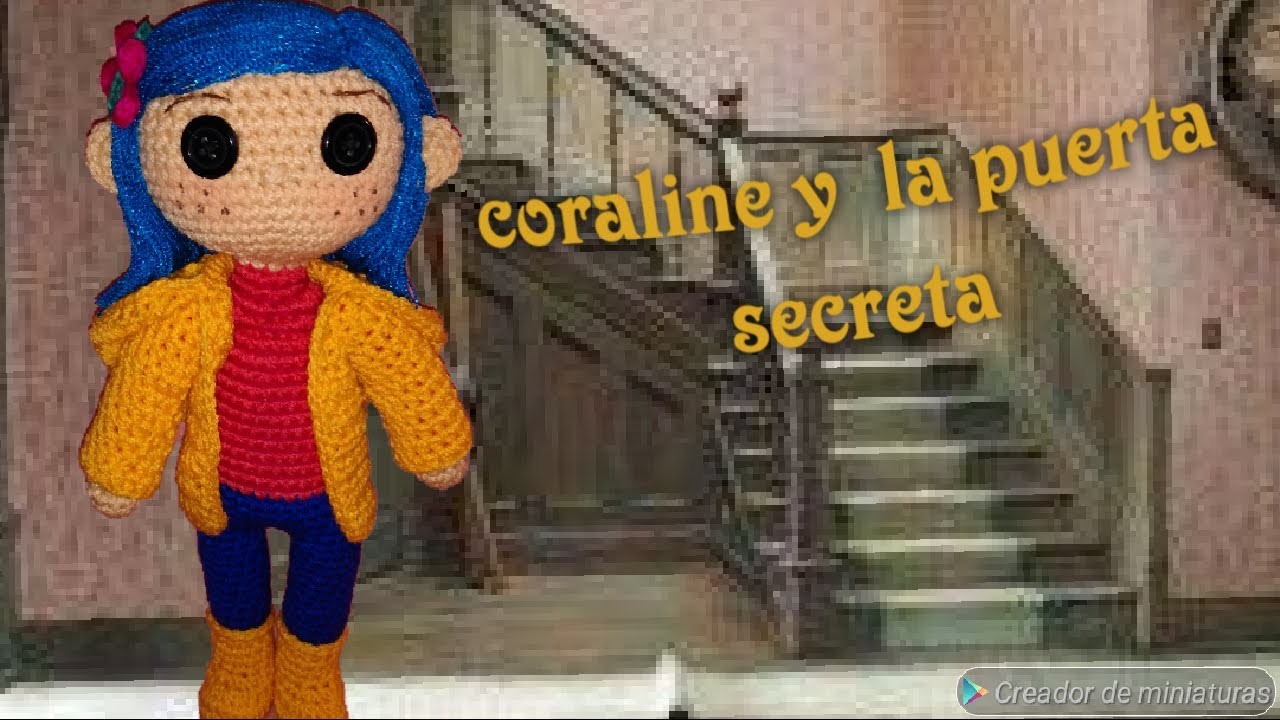 Coraline y la puerta secreta crochet amigurumi (parte 2 cuerpo y cabeza)