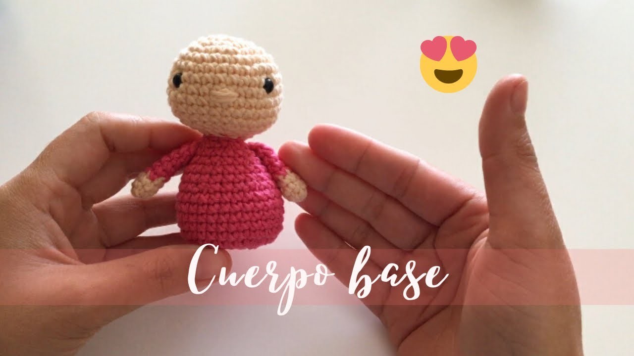 Cuerpo base amigurumi para brujita y nacimiento a crochet tutorial