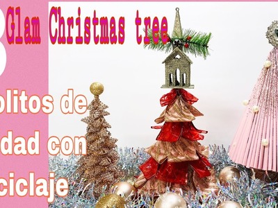 DIY.ARBOLITOS NAVIDEÑOS. CHRISTMAS TREE IDEAS.DECORACIONES NAVIDEÑAS CON POCO DINERO