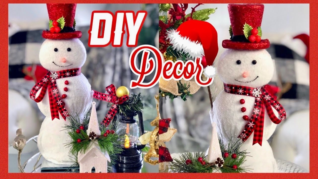 DIY Dollar Tree Christmas Decor 2019.Decoracion Navidad 2019. Hombre de Nieve. Nady
