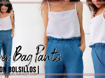 DIY PANTALÓN |  PAPER BAG PANTS CON BOLSILLOS
