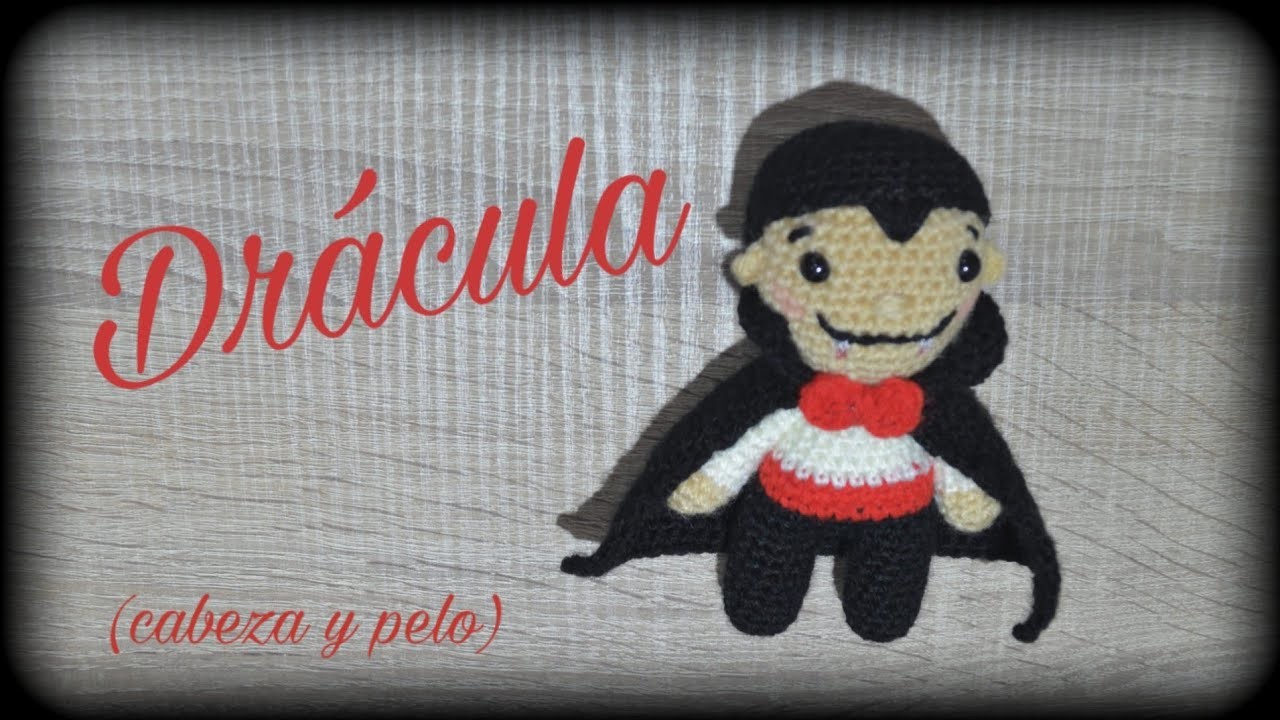 ???? Drácula ???? (cabeza y pelo) || Crochet o ganchillo.