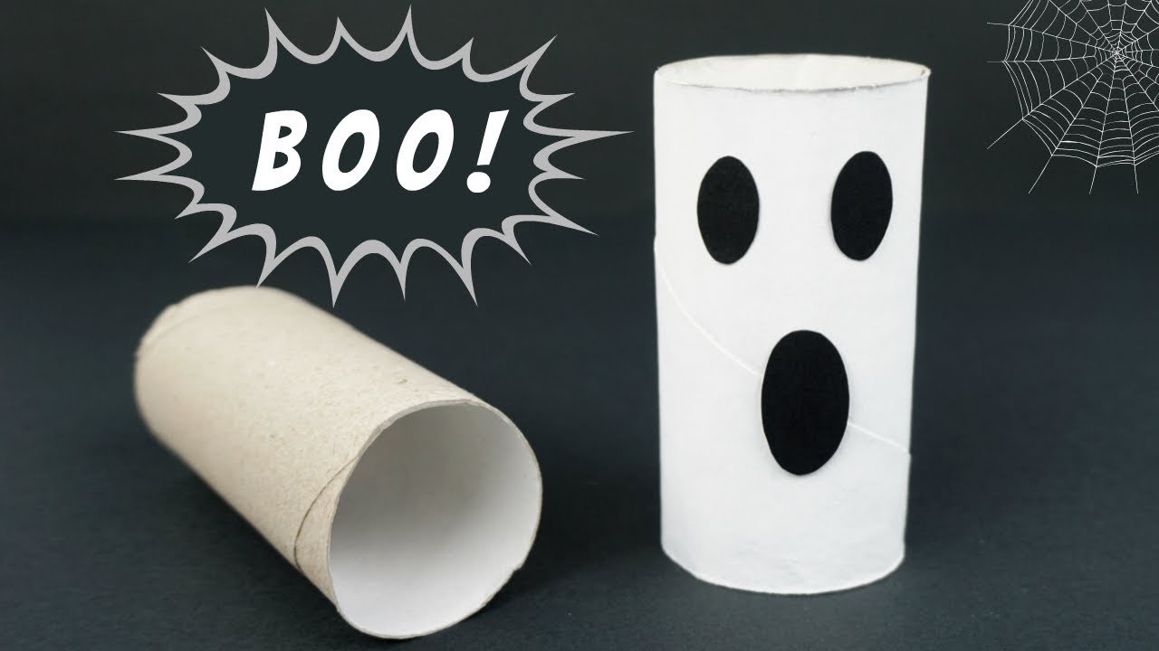 FANTASMA con ROLLO PAPEL HIGIÉNICO |  DIY ghost toilet paper for Halloween