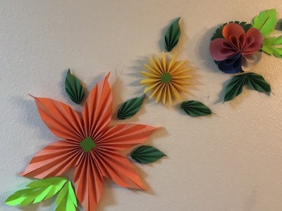 Manualidades súper fácil con papel construcción. Mariposa ???? flores ???? y sombrilla ⛱