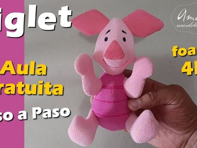 Piglet (Winnie Pooh) ???? | Cómo hacer manualidades fáciles con foami o goma EVA para vender.