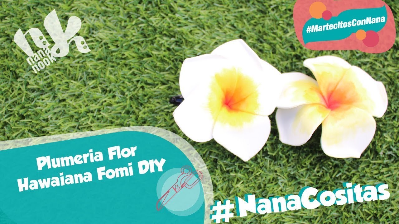 Plumeria Flor Hawaiana Fomi DIY accesorio para cabello