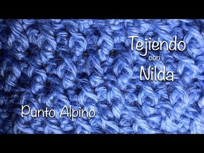 Punto Alpino a crochet. How to knit alpine stitch