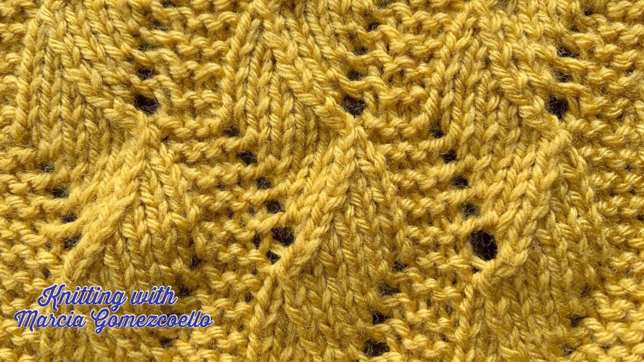 TEJIDOS A DOS AGUJAS: 65- Calados en Relieve. KNITTING WITH TWO NEEDLES: Embossed Lace
