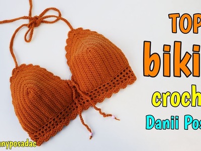 Tutorial Top Bikini tejido a crochet - Danii Posada