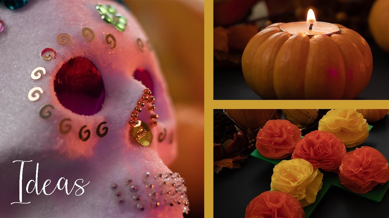 5 Ideas para Día de muertos y Halloween | Manualidades DIY