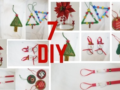 7 Decoración Navideña 2019 - Adornos para el Arbol de Navidad - 7 Christmas tree Decorations DIY