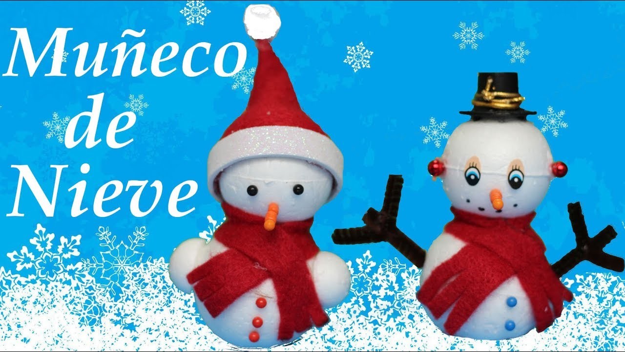 Adornos Navideños: Muñeco de Nieve Manualidades para Navidad