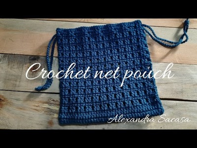 ????????Bolso de red tejido a crochet (crochet net pouch) By Alexandra Sacasa