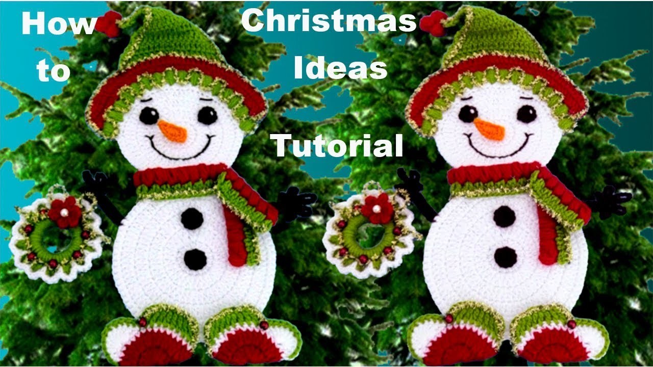 Como hacer fácil muñeco de navidad a crochet Christmas decor
