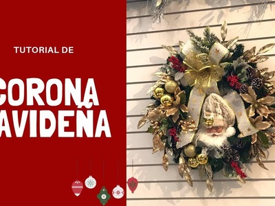 Corona navideña | DIY | Christmas | Arte Lia y Naviadornos