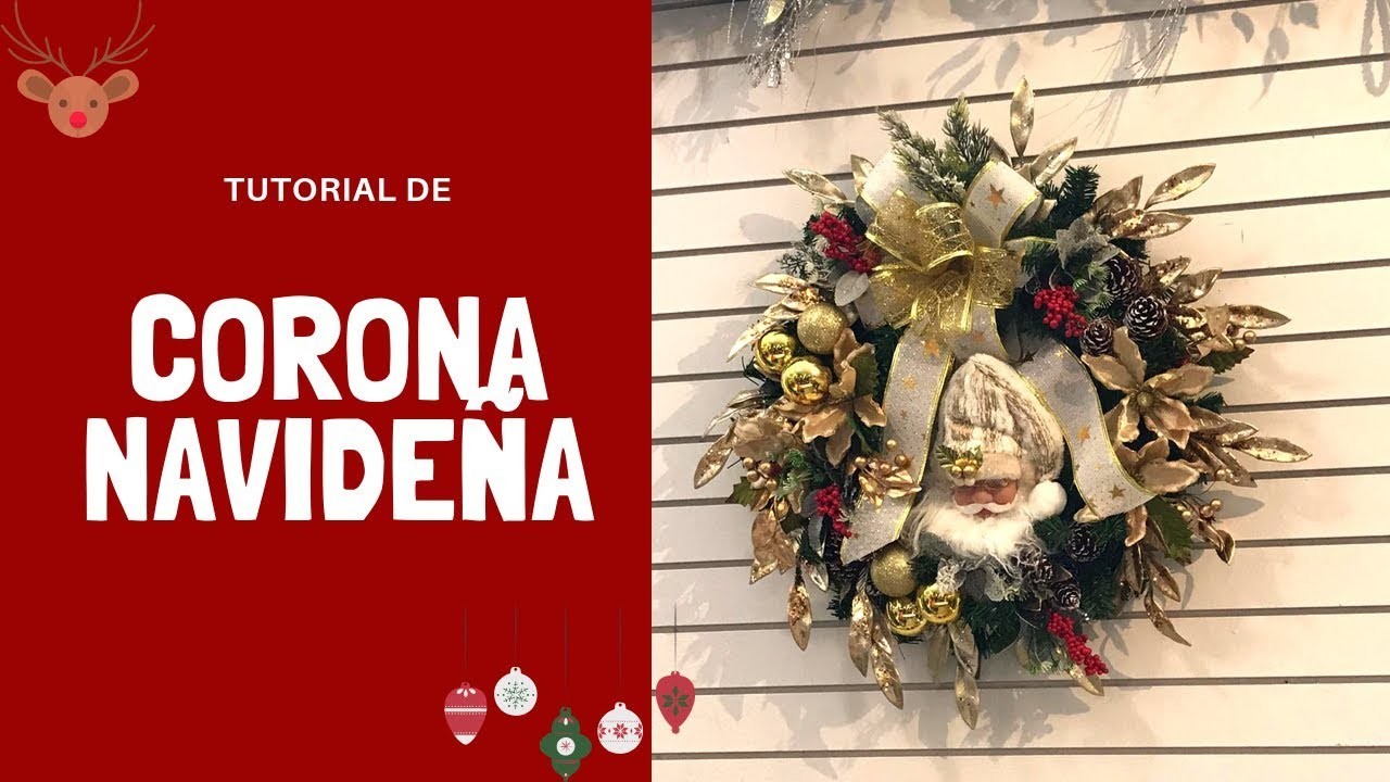 Corona navideña | DIY | Christmas | Arte Lia y Naviadornos