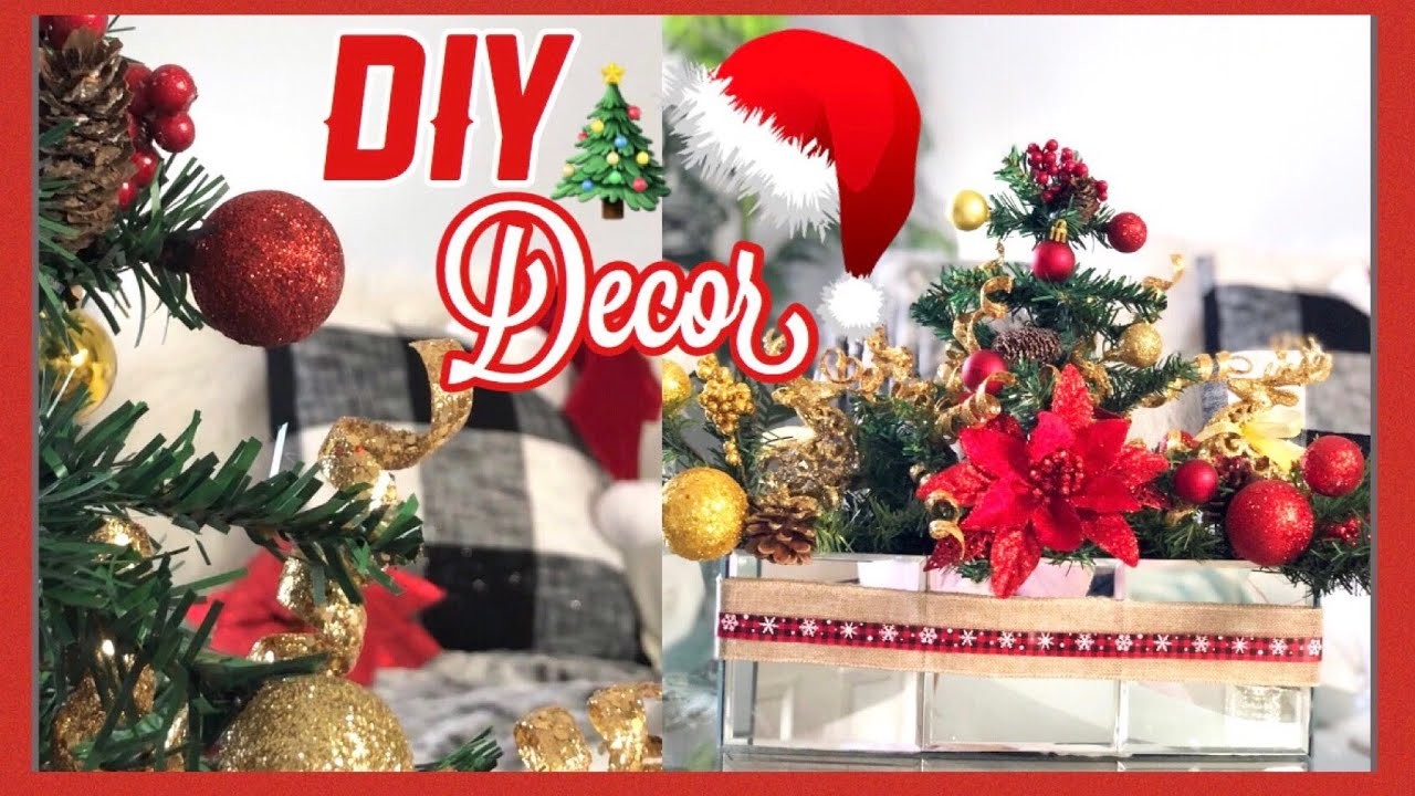 Diy Dollar Tree Decor.Ideas Para Decorar Navidad 2019.Centro de mesa de Espejos.Nady