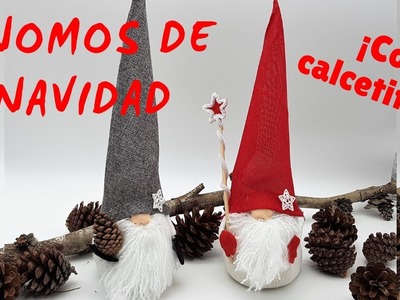 GNOMOS de NAVIDAD (decoración navideña) MANUALIDADES de navidad