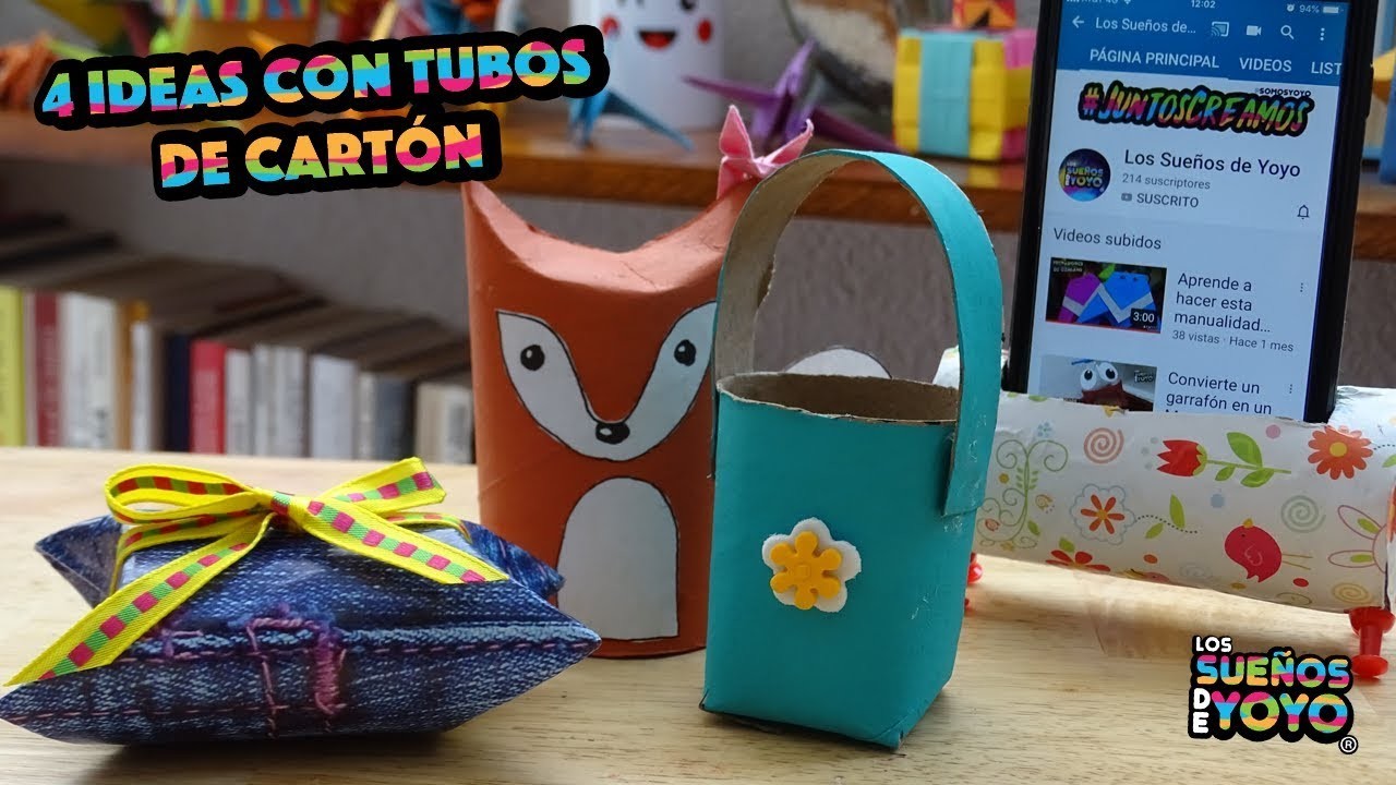 Manualidades fáciles con tubos de papel higiénico