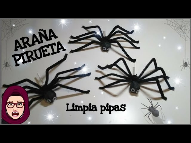 ????️????PIRULETA ARAÑA ???? para este HALLOWEEN ???? súper *FÁCIL*de hacer MANUALIDADES PARA NIÑOS