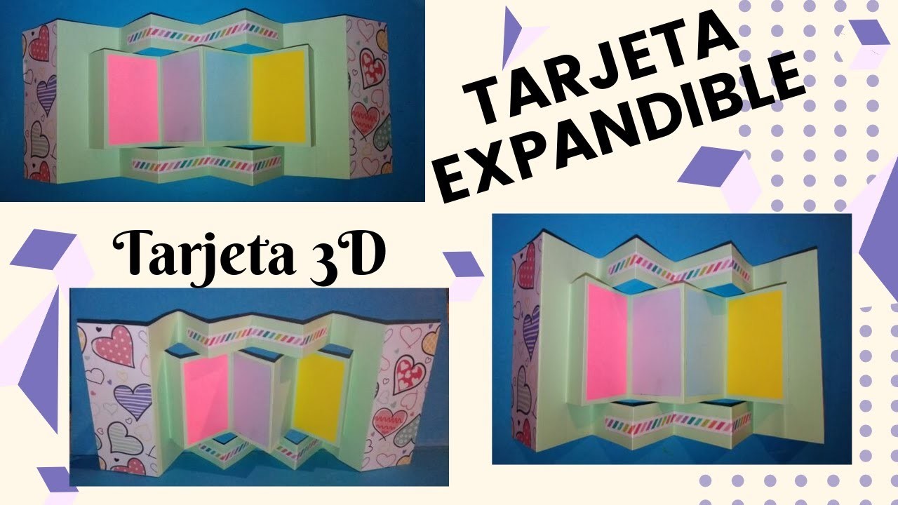 Tarjeta expandible. Tarjeta 3D. DIY. Manualidades