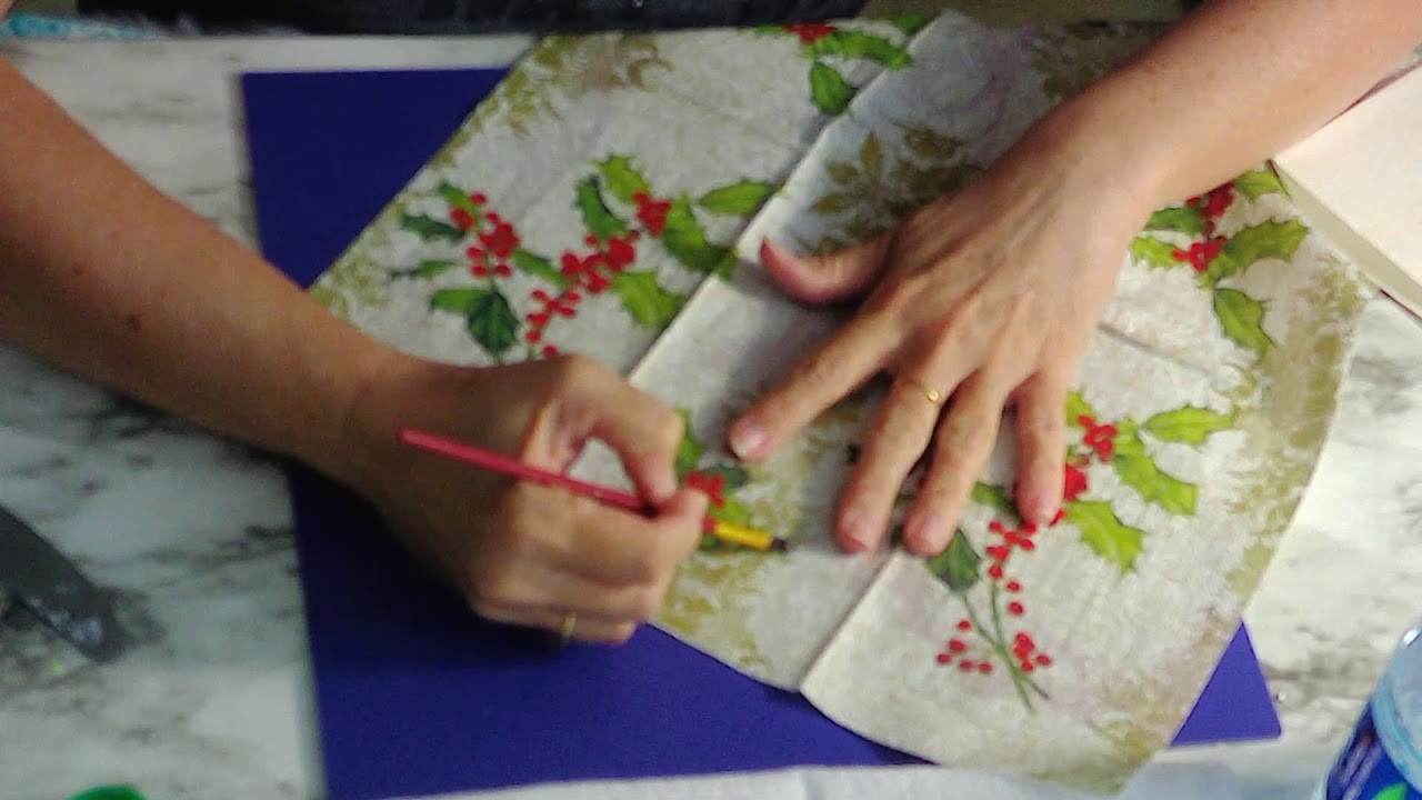 TUTORIAL DE COMO HACER TECNICA DE DECOUPAGE CON SERVILLETA | CARY VICTORE | MANUALIDADES