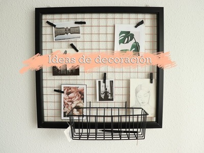 3 ideas para DECORAR TU HABITACIÓN| DIY room decor