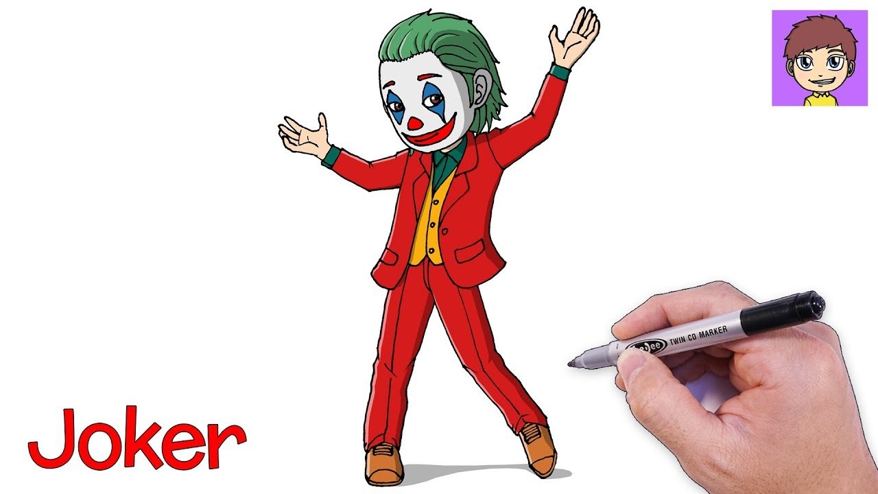 Como Dibujar al Joker Paso a Paso - Dibujos para Dibujar - Dibujos Faciles Joker 2019