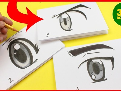 COMO DIBUJAR OJOS ANIME FACILES - dibujos sencillos - Como dibujar ojos anime chico y chica faciles