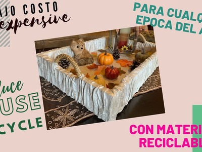 DIY Charola decorativa elegante con materiales reciclables - Decorative elegant tray | Macorina Tips