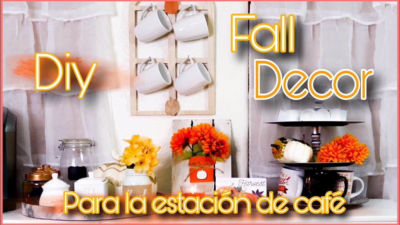 DIY FALL DECOR. COFFE BAR