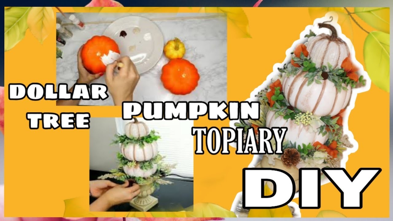 DIY FALL PUMPKIN DECOR. DOLLAR TREE FALL DECOR