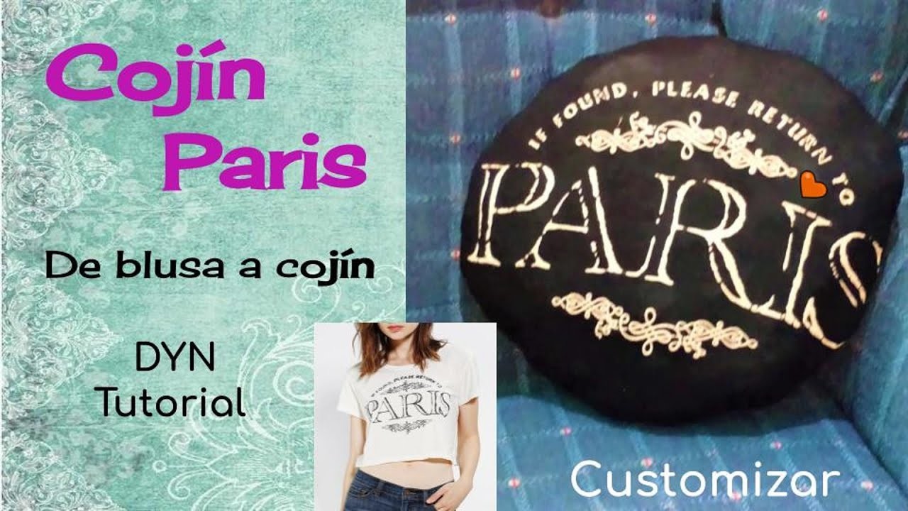 ✂️DYN Customizar: De  BLUSA A COJÍN DECORATIVO . FACILISIMO. HOME. TUTORIAL