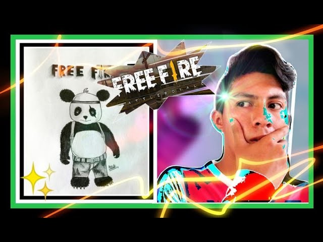 Free fire. dibujo del oso panda. dibujos de free fire
