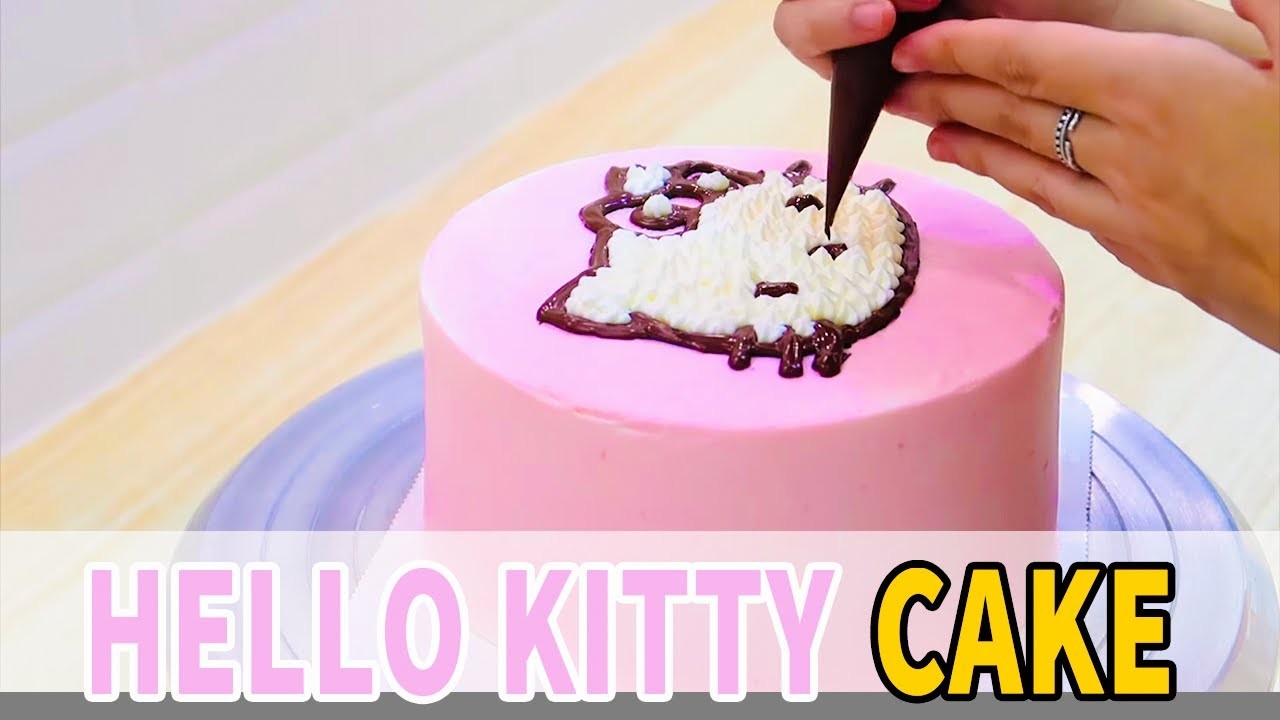 ????Hello Kitty Cake Tutorial Birthday Cake 2019 | Decoracion tarta hello kitty  | 哈嘍kitty 生日蛋糕製作 裝飾