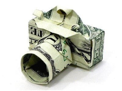 Origami Dollar bill Camera tutorial (Won Park) 折り紙  カメラ $1 money billete
