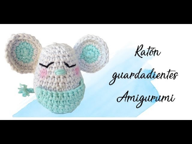 Ratón Pérez Amigurumi guardadientes