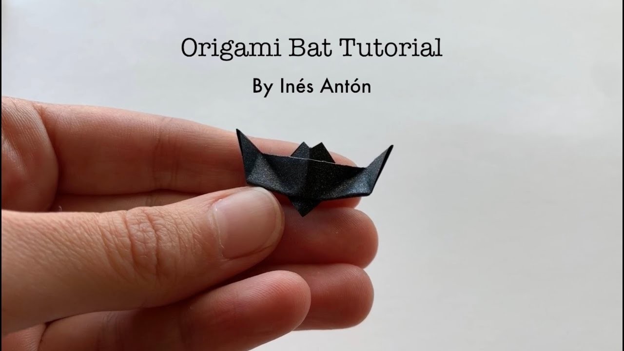 Super Easy Origami Halloween Bat