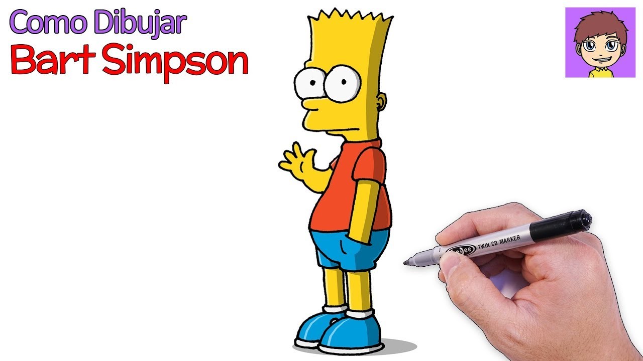 Como Dibujar a Bart Simpson Paso a Paso - Dibujos para Dibujar - Dibujos Faciles